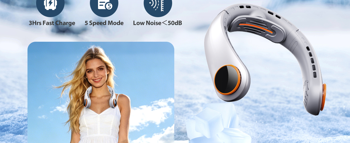 Portable Neck Fan Rechargeable