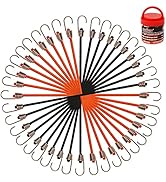 HORUSDY 20 Pack Mini Bungee Cords, 8 Inch Premium Small Bungee Cords with Hooks for Bikes, Campin...