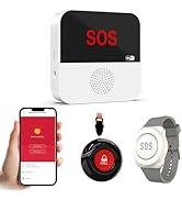 WiFi Wireless Caregiver Pager Call Button System Emergency Alert System Life Alert Button for Sen...