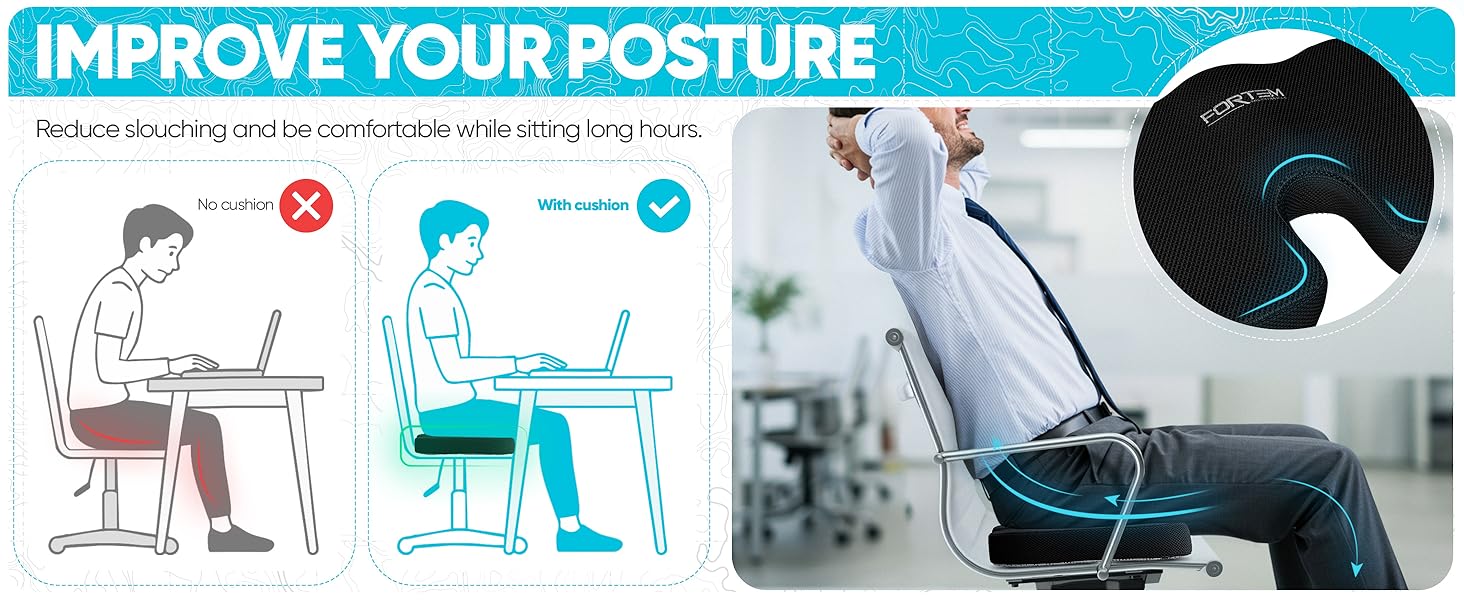 Office and home use for chairs made with high-density memory foam to relieve back pain