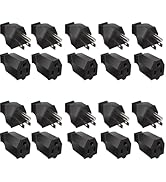 Strhowill 10 Sets (20 Pieces) NEMA 5-15P/5-15R Extension Cord Ends: 125V 15A 2 Pole 3 Wire Straig...