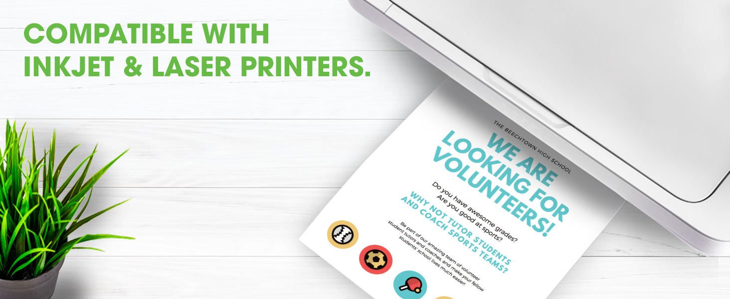 PrintWorks 100% Recycled Printer Paper Compatibility