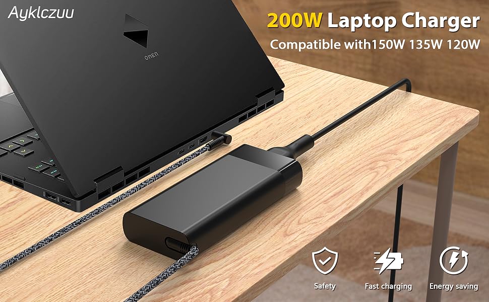 HP 200W laptop charger