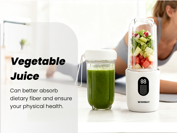 Portable Blender Personal Blender for Shakes and Smoothies with 16 Blades Small Mini Juicer
