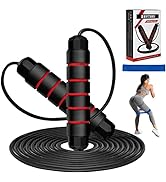 Jump Rope, Tangle-Free Rapid Speed Jumping Rope with Ball Bearings, Skipping Rope with Foam Handl...