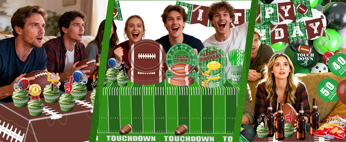 football themed party decorations