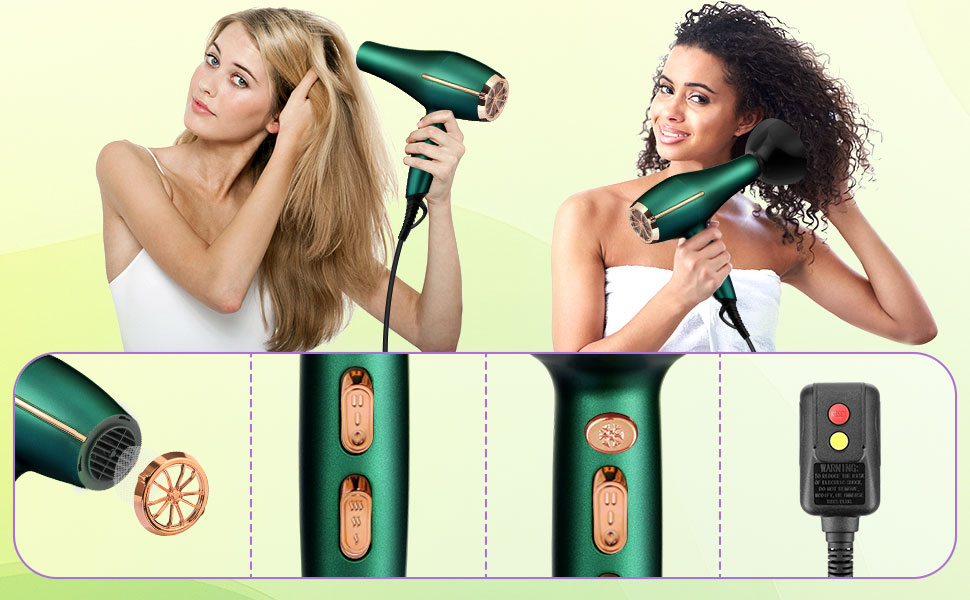 blow dryer with comb for black women