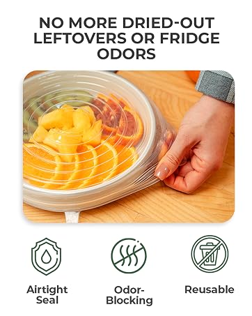 smart silicone lids for bowls jars cups cans easy daily use reusable flexible covers