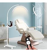 KIRKAS Lash Light Half Moon Lamp with Tool Tray, Flexible Gooseneck Lash Nail Tech for Estheticia...