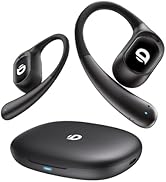 Open Ear Earbuds, True Wireless Open Ear Headphones with Earhooks, Air Conduction earphones, Touc...