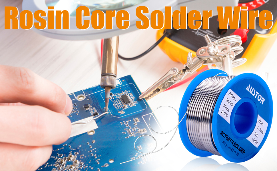 Rosin core solder wire