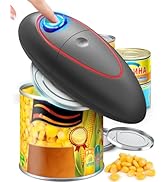 One Touch Electric Can Opener Fits Almost All Can Sizes for Seniors with Arthritis, Hand Held Bat...
