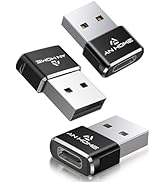 AnHome USB C to USB Adapter-3Pack USB-C Female to USB A Male Adapter Converter, USBC OTG Converti...