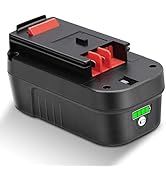 KUNLUN 5.5Ah HPB18-OPE 18 Volt Lithium-Ion Battery Replacement for Black and Decker 18V Battery H...
