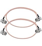 BNC Elbow Cable 75ohm TUOLNK BNC Male Right Angle to BNC Male Right Angle Extension Assembly Cabl...