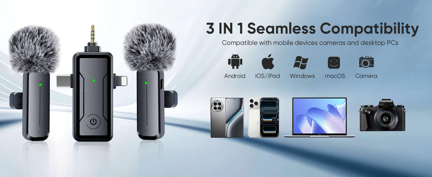 Wireless Mini Lavalier Microphone