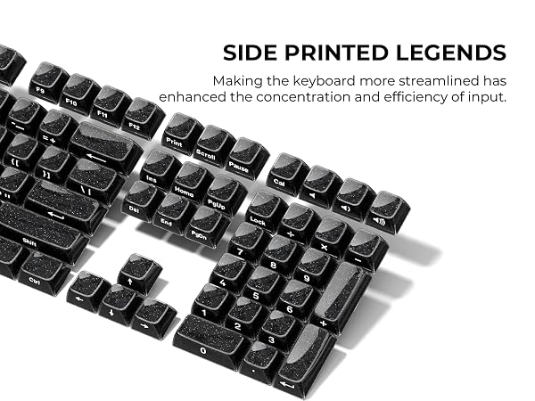 side printed keycaps
