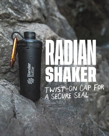 Radian Blender Bottle mixer bottle for the gym and outdoor adventure water bottle and mix-ins