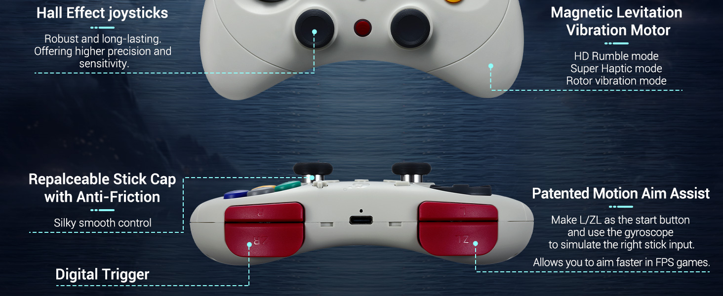 GuliKit Elves 2 Pro Controller for Switch/Switch 2,Windows, iOS, Android, Hall Effect Joysticks