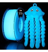 LOVOON 3D Printer Filament Glow in Dark, Luminous Glow Blue PLA,Magic irradiative 3D PLA Filament...