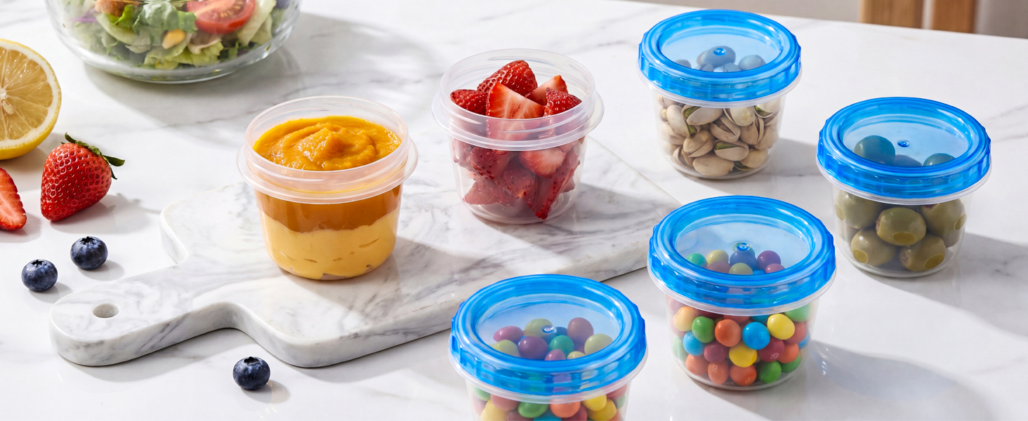 mini plastic containers with lids