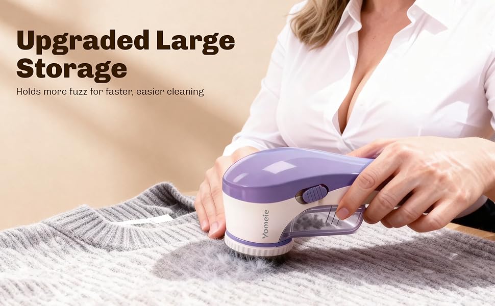 pilling remover extra large debris chamber fewer interruptions more fabric restored per session