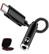 USB C to 3.5mm Headphone Adapter, ACAGET USB Type C Dongle Audio Jack Converter DAC Chip Braided ...
