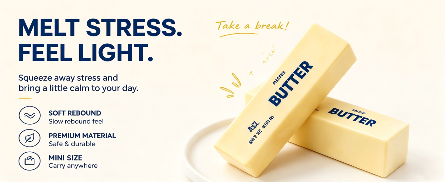 Slow Rising Butter Squishy Stick Toy