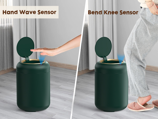 motion sensor trash can