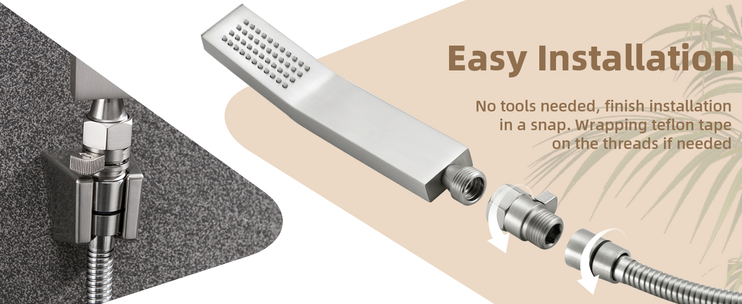 SHOWER FLOW CONTROL VALVE BRUSHED NICKEL
