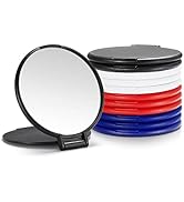 Compact Mirror Bulk, Round Makeup Mirror for Purse, Set of 12 (4-Color)
