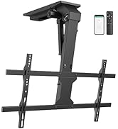 WALI Electric Ceiling TV Mount for 43 to 86 inch Screens, Flip Down Motorized TV Mount with Remot...