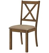 Monarch Specialties 1311 Chair, Set of 2, Side, Upholstered, Kitchen, Dining Room, Pu Leather Loo...