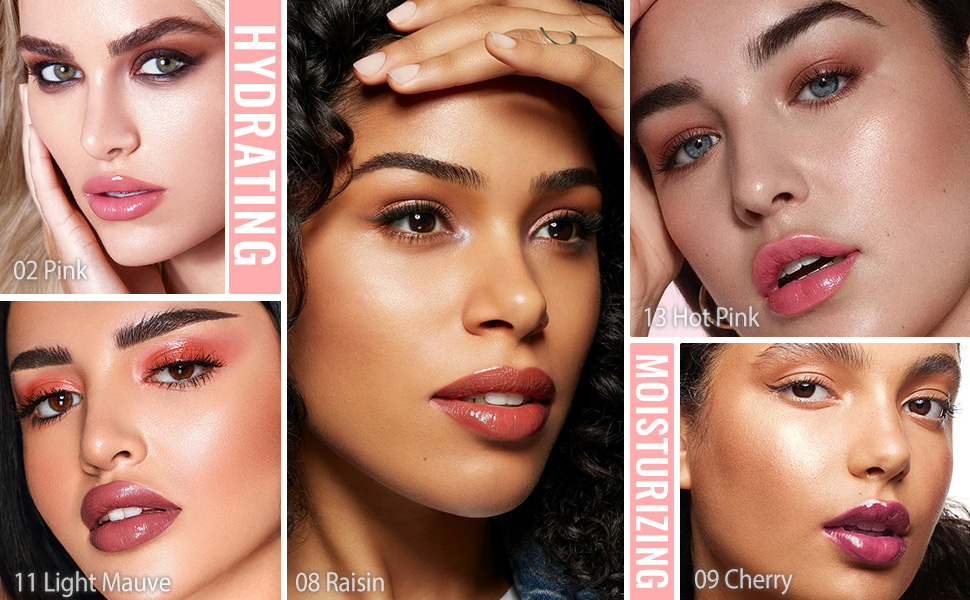 Kaely Honey Glossy Lipstick for Women, Moisturizing Shine Lipstick for Dry Lips