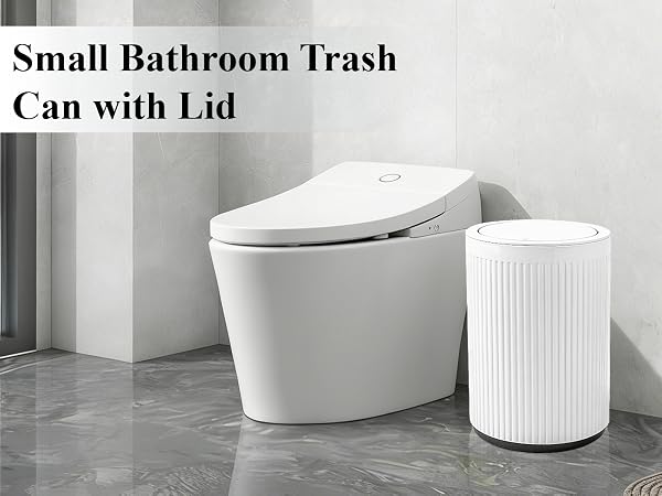 JiatuA small bathroom trash can with lid