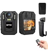BFTD DSJ-X4 1440P 2K Body Camera,Built-in 2850mAh Large Battery for 10 Hours Video Shooting with ...