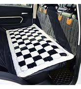 GUOZCARAY Backseat Pet Bed Mat,Anti Slip Pet Travel Dog Bed,Plaid Dog Bed for Car Back Seat, Cust...