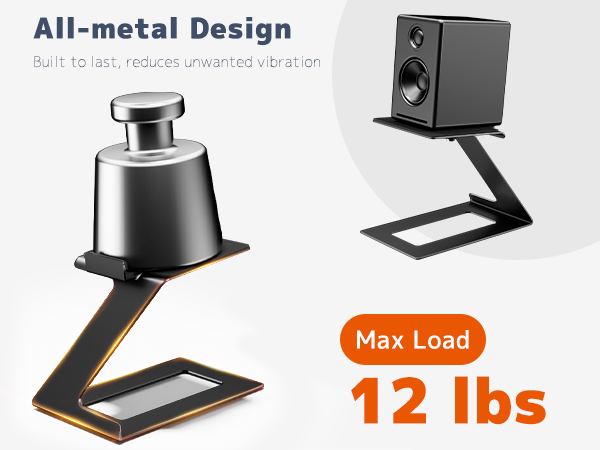 All-metal Design Built to last,reduces unwanted vibration