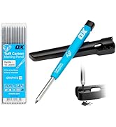 OX Tools Carpenter Pencils Mechanical Set – Heavy Duty Construction Pencil with 10X 2.8mm Lead Pa...