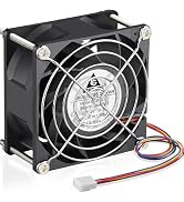 GDSTIME 80mm x 38mm 8038 PWM 4Pin High Speed Dual Ball Bearing DC 12V 80x80x38mm PC Computer Case...