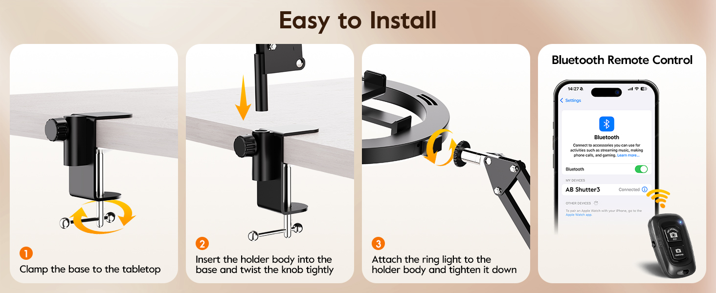 ring light for desk