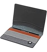 Slim Minimalist Bifold Wallet for Men &amp; Women with RFID | Small Elastic Credit Card Holder for Fr...