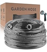Relxitl Garden Hose 100feet, Water Hose with 10 Function Hose Nozzle, NON-Expandable Hose, Tough ...
