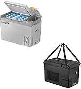 BougeRV Bundle Items: CRPRO 30 Quart 12v Car Refrigerator (Grey) and 30 Quart Insulated Protectiv...