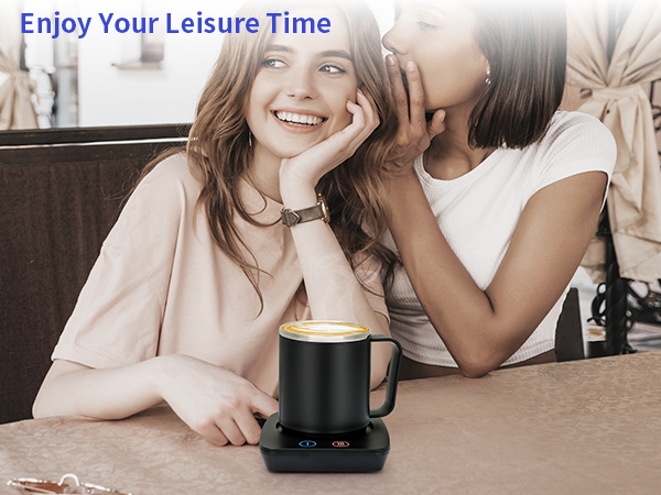 enjoy your leisure time with coffee warmer set
