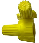 Yellow Winged Wire Connectors Nuts 100 PCs, Dicio Twist Wire Cap Electrical Connectors UL Listed ...
