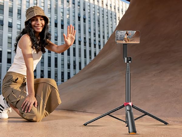 [1s-Open] Magnetic Phone Tripod for iPhone MagSafe