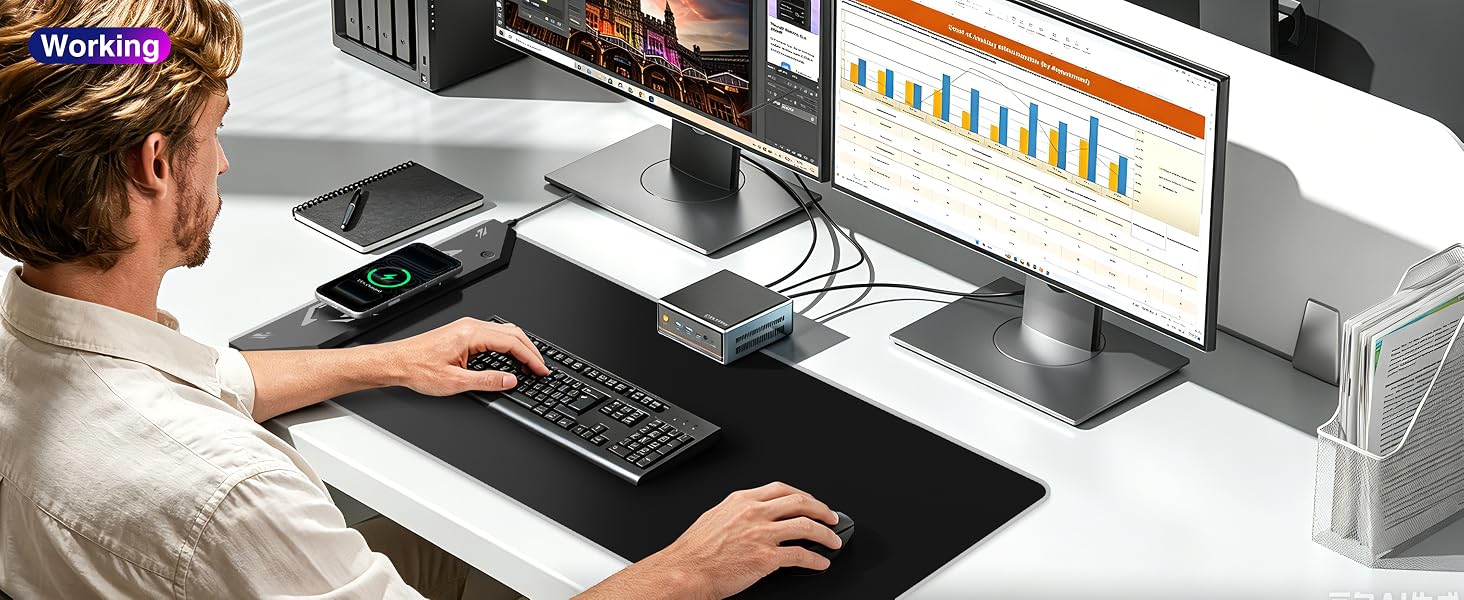 RGB Gaming Mouse Pad with Wireless Charging