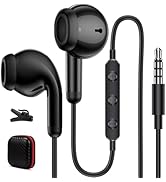 Wired Earbuds for Chromebook ThinkPad Laptop,3.5mm in Ear Noise Cancelling Headphones with Microp...