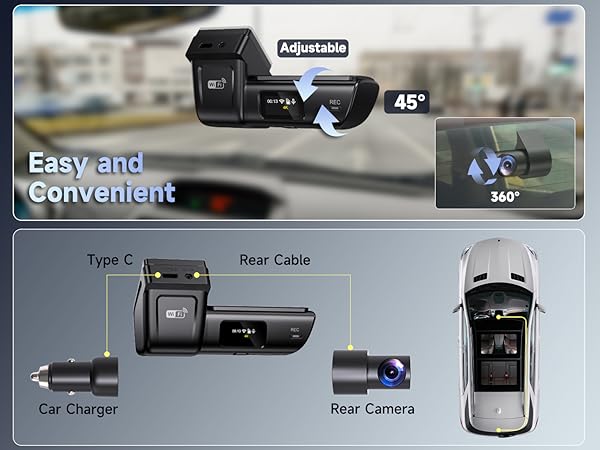 Easy and Convenient dash cam